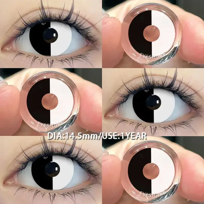 EYESHARE 1 paire de lentilles de Contact de couleur Cosplay pour les yeux
