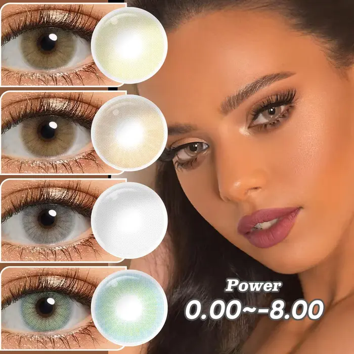 (0.00~-8.00) MAGISTER Lentilles de couleur Queen Eye 14.0mm pour usage quotidien avec dioptries
