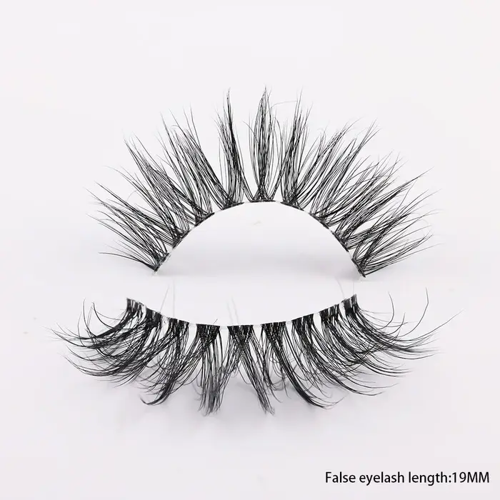 Cils à bande claire cils de vison 3D moelleux naturels D Curl Volume faux cils vaporeux avec bande t