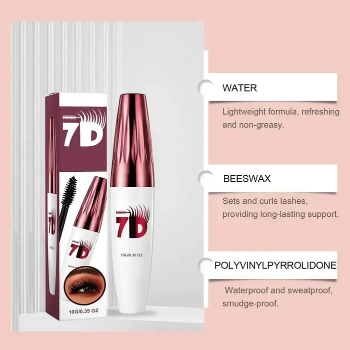 Mascara waterproof AMZ noir, volumisant, recourbant, longue tenue, anti-bavures, effet extension de cils naturelle, maquillage pour les yeux, cosmétique