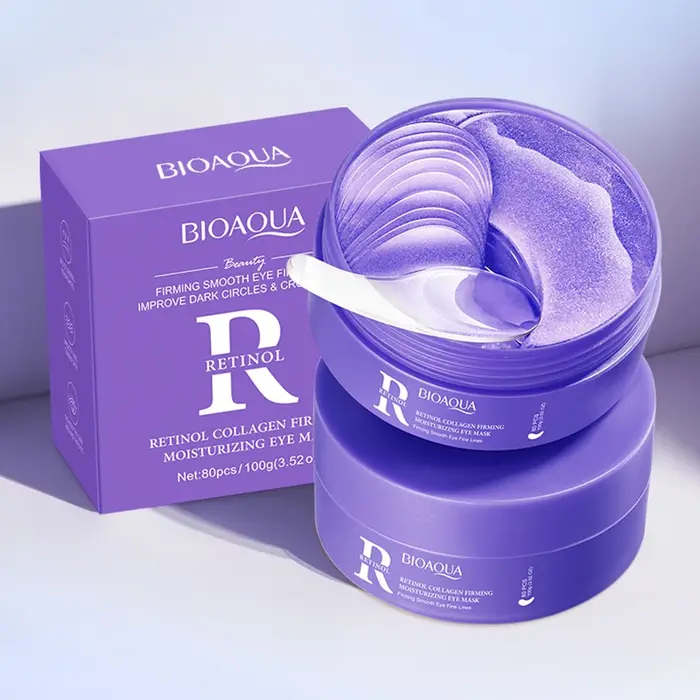 80 pièces BIOAQUA rétinol cristal collagène masque pour les yeux Anti cernes Anti-rides hydratant An