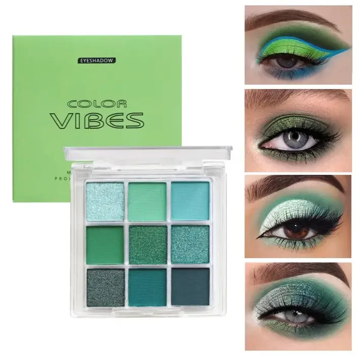 Palette de fards à paupières à paillettes