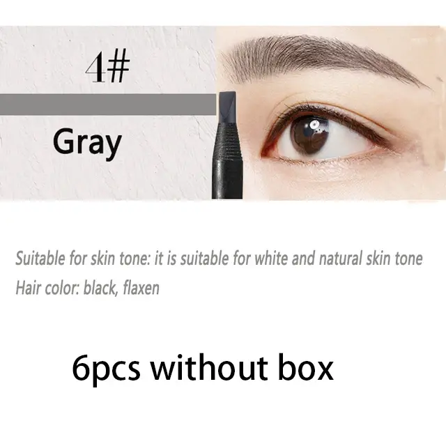 Crayon à sourcils étanche, cordon de traction, pour marquer le contour, tatouage, outils de maquilla