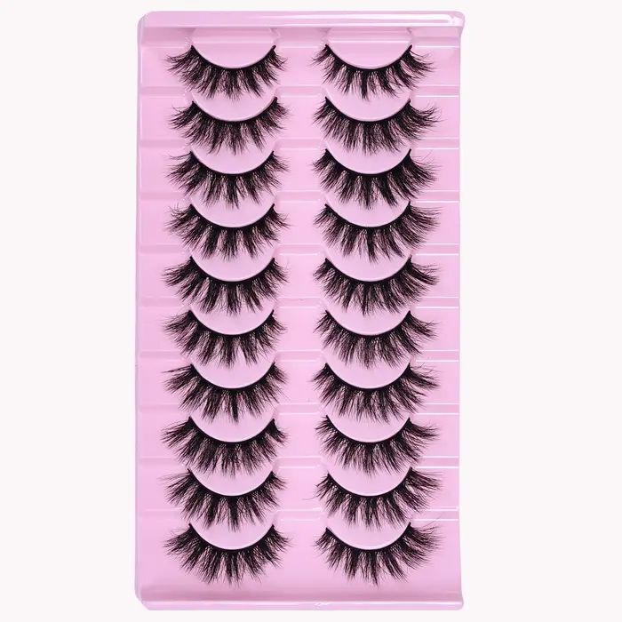 10 paires de faux cils volumineux et bouclés pour une transformation instantanée du maquillage des yeux