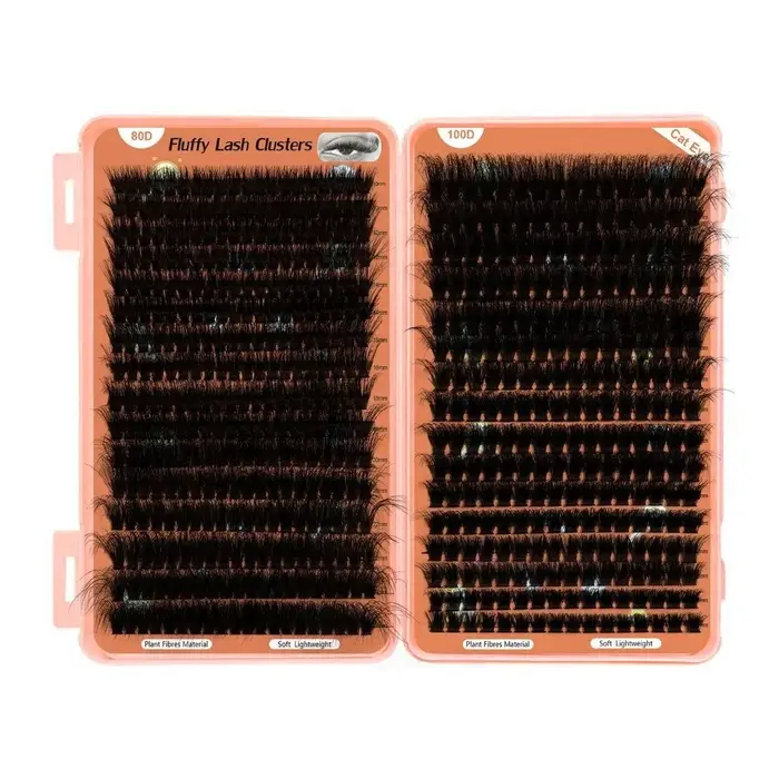 Cils artificiels longue tenue effet D, volume intense, longueurs mixtes 10-24mm, extensions de cils,
