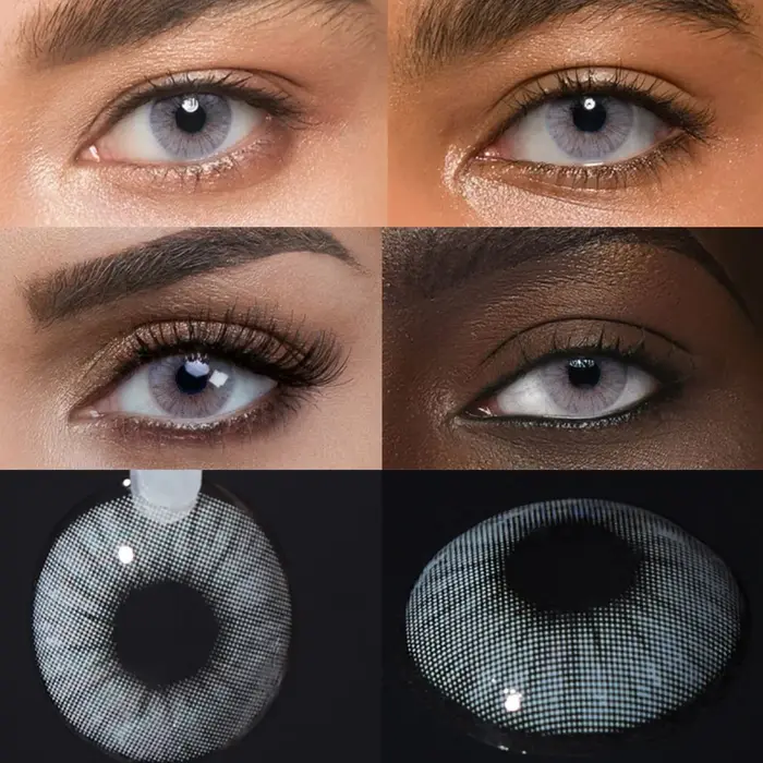 VISUASHOW Lentilles de contact colorées à usage semi-annuel pour maquillage quotidien