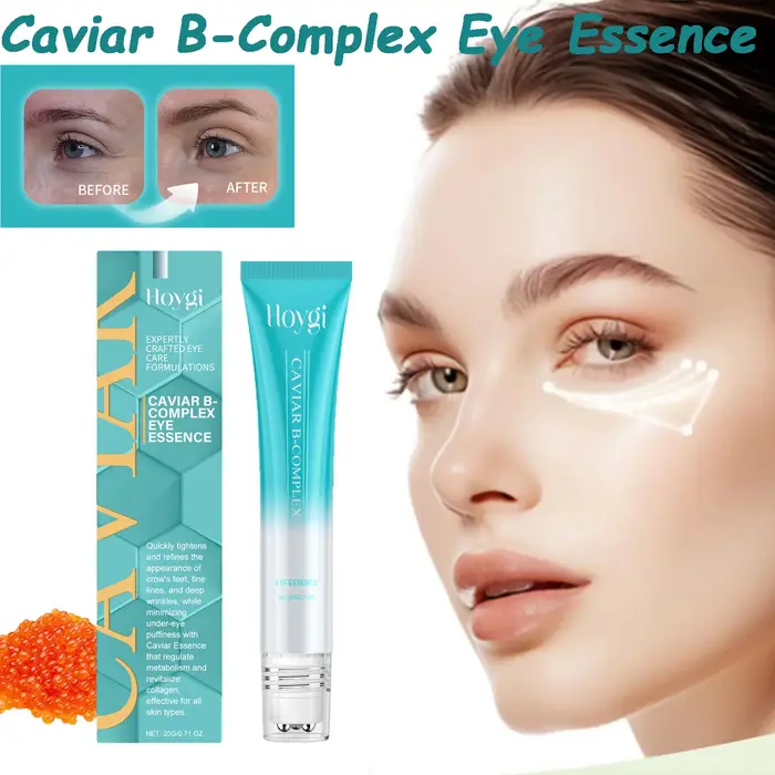 Caviar b-complexe Essence pour les yeux élimine les grappes foncées Anti-poches lissant les ridules hydrate la peau