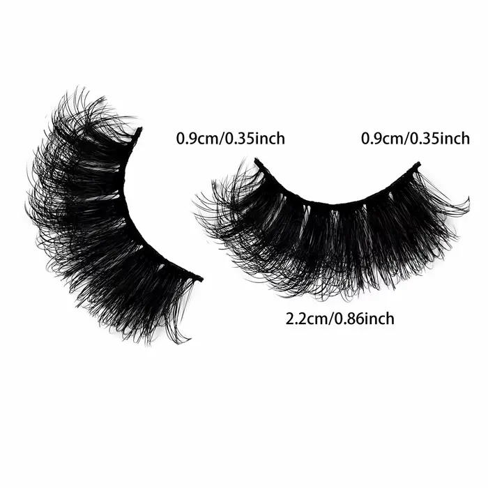 5 paires de cils Faux cils de vison longue durée cils de vison moelleux Volume dramatique Extension