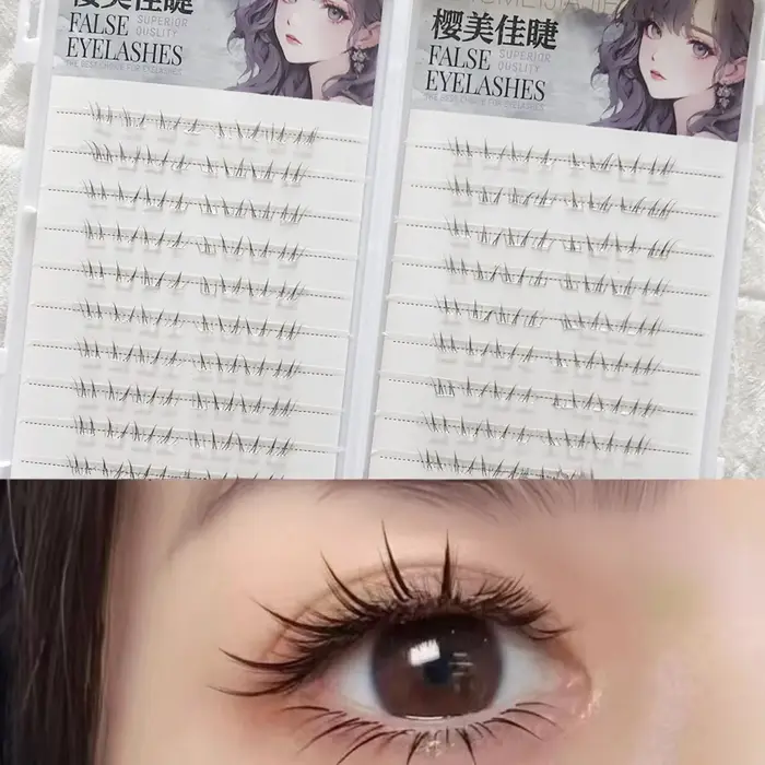 4-6mm sans colle faux cils nouveau Style coréen