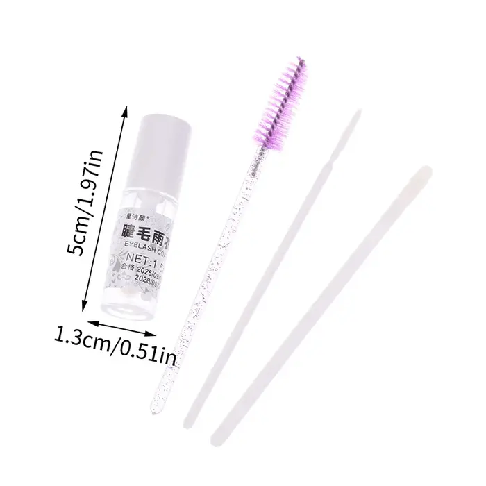 Primaire pour colle à cils 1,5 ml avec brosse à cils, imperméable, longue durée, séchage rapide, ext
