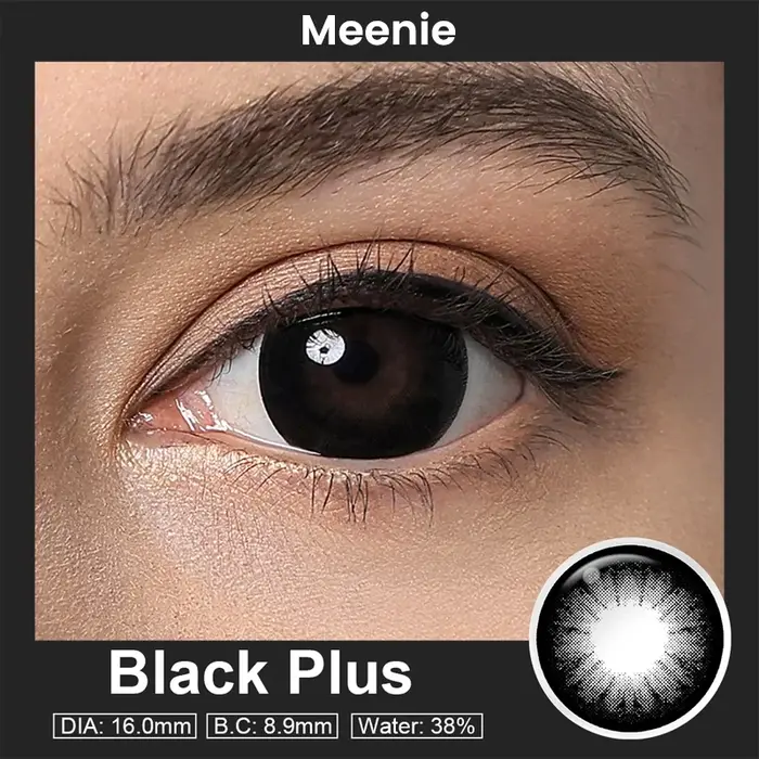 Lentilles de contact Meenie 16mm Big Eye noires