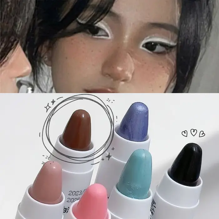 Crayon fard à paupières nacré blanc mat