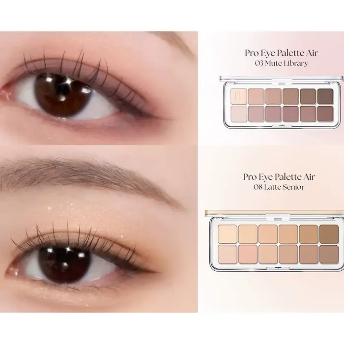 Palette de fards à paupières CLIO Pro Eye Air, poudre fine et lisse, fini mat et scintillant, hautem