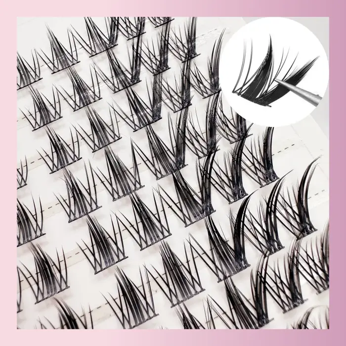 100 faux cils naturels style anime