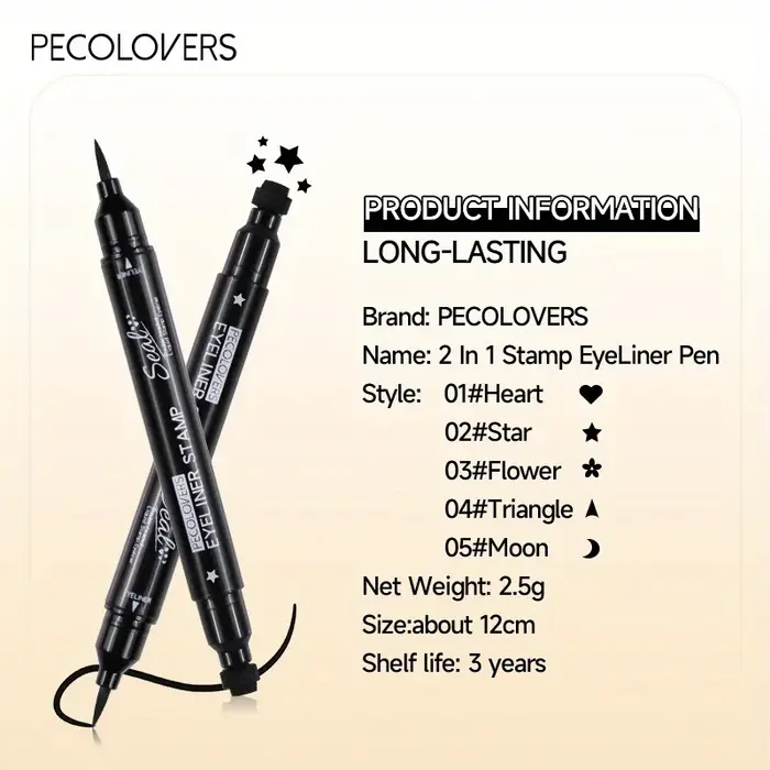 Stylo eye-liner liquide à double extrémité