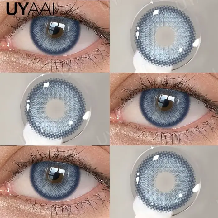 Lentilles de contact colorées UYAAI Beauty : Lentilles bleues