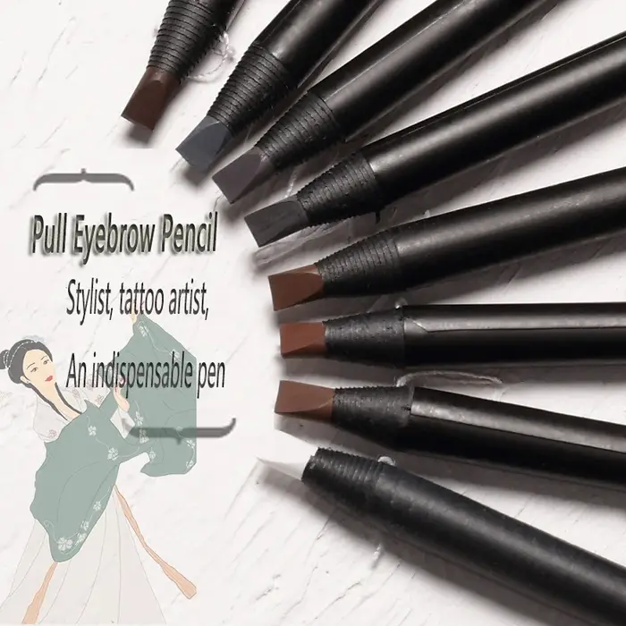 Crayon à sourcils marron imperméable de haute qualité professionnel femme pas cher rehausseur