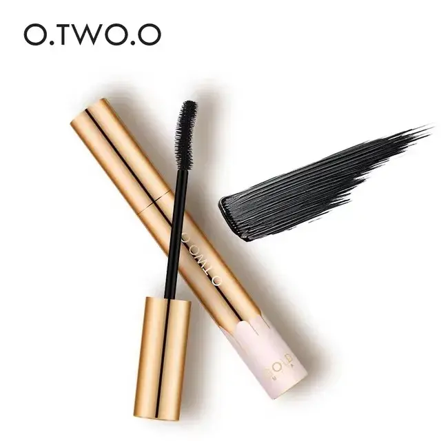 Mascara noir 3D pour allonger les cils, longue durée, imperméable, volumateur, brosse dorée, maquill