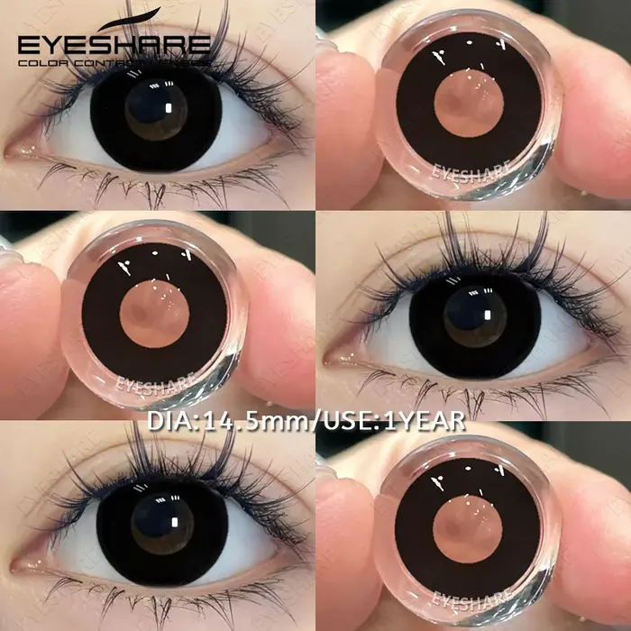 EYESHARE 1 paire de lentilles blanches Cosplay