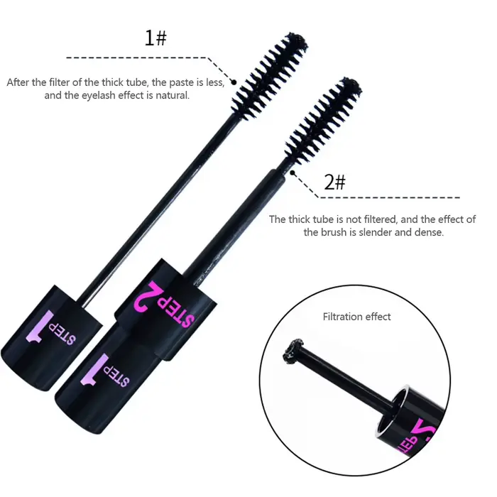 Mascara à friser noir 2 en 1