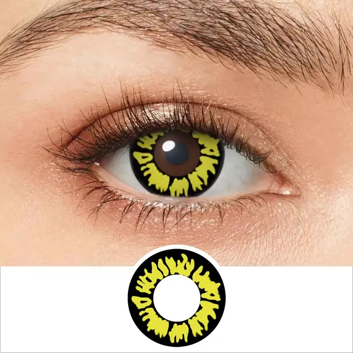 Pseyeche 14MM Sharingan Rinnegan Halloween lentilles de Contact Sclera