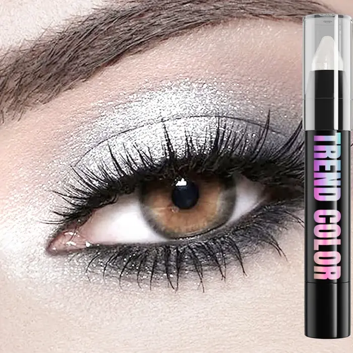 24 couleurs nacré paillettes fard à paupières Eyeliner crayon imperméable mat nu ombre