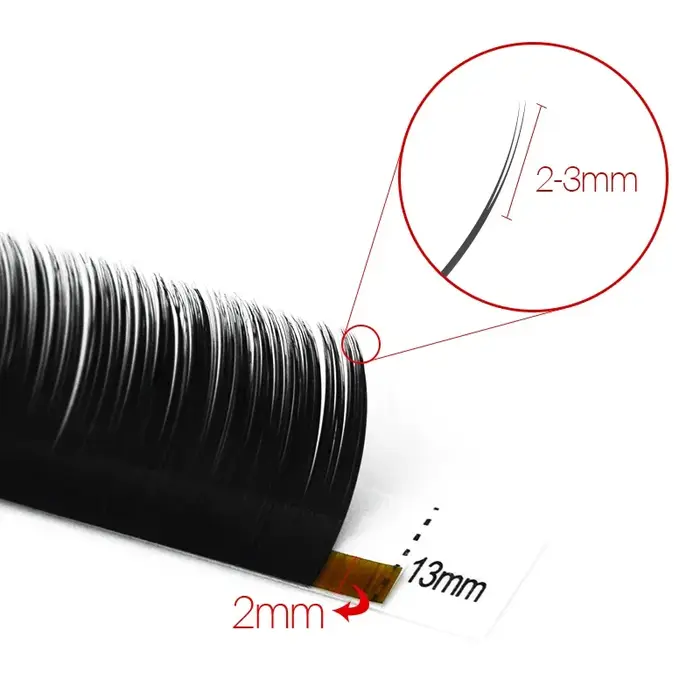 H & L DESDE 1990 cils Ellipse plats Maquiagem pointes fendues Extension