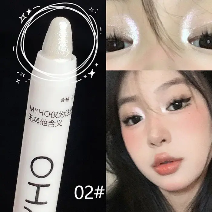 Crayon Eyeliner blanc mat perle, éclaircissant pour la tête des yeux, surligneur Flash, bâton de far