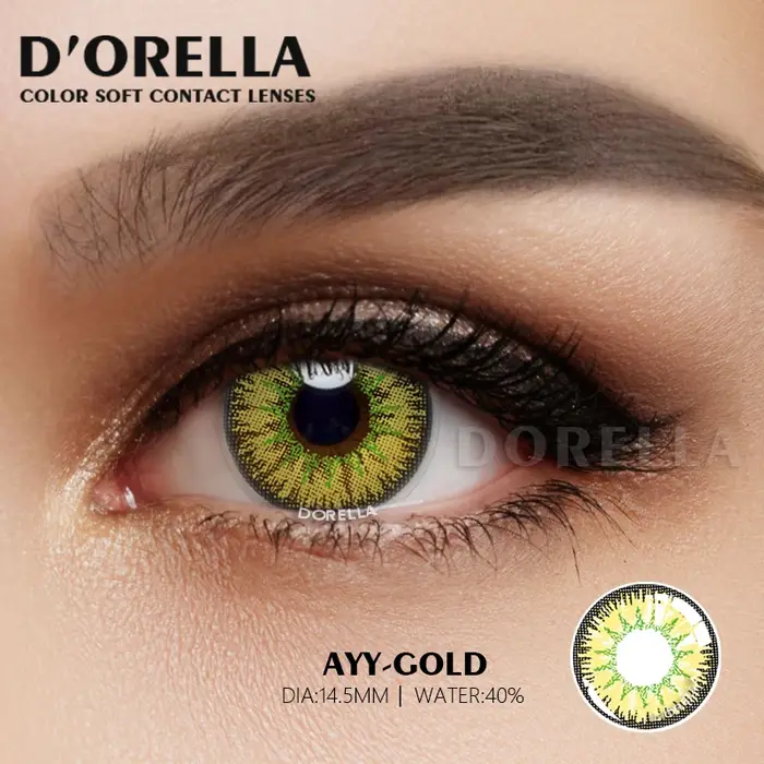 D'ORELLA-Lentilles de Contact Colorées pour les Yeux, Cosmétiques Annuels, Rouge, Vert, Bleu, pour P