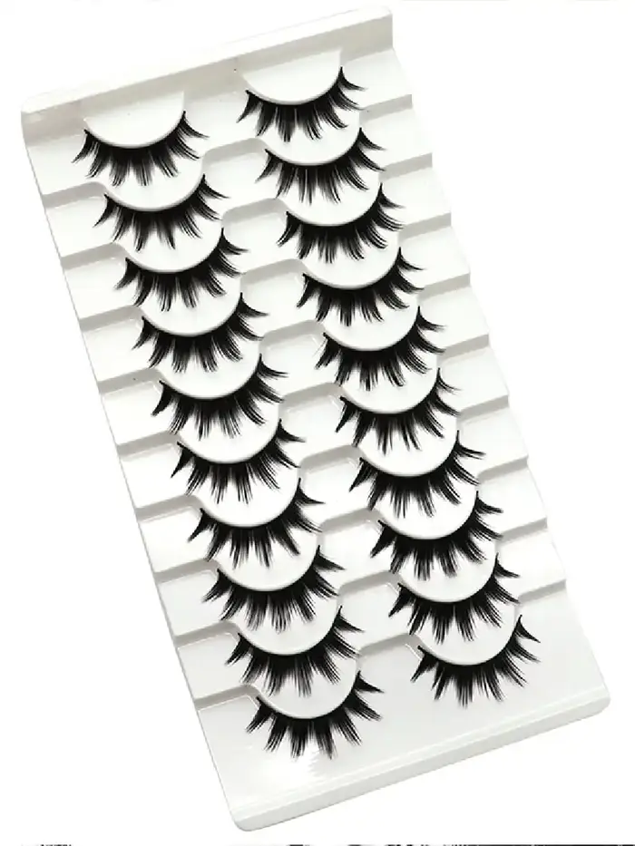 10 paires de faux cils Anime/Manga