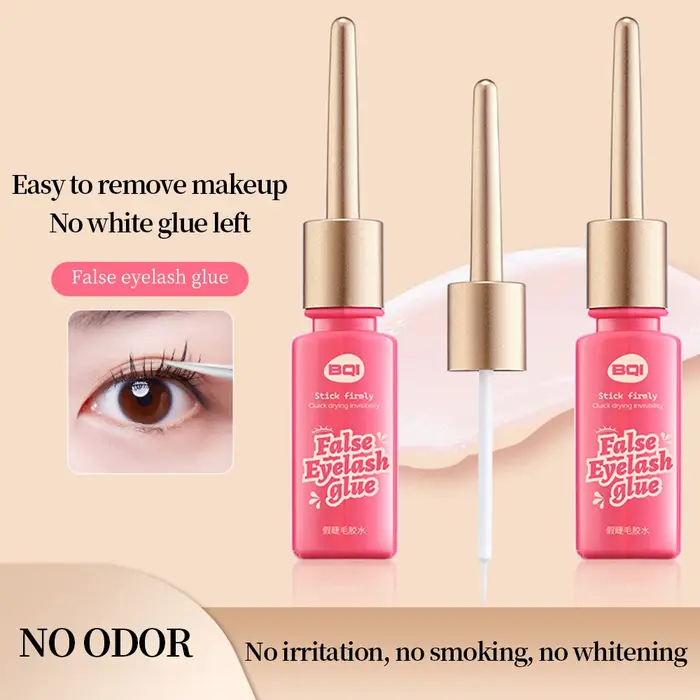 BQI-Colle arina pour faux-cils, à séchage rapide, douce, non irritante, transparente et imperméable 