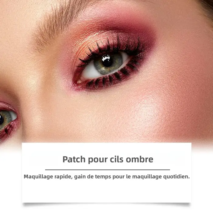 Cils avec bandes de fard à paupières