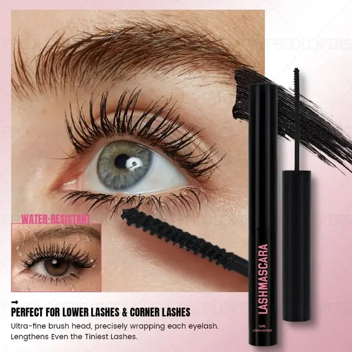 Mascara tube noir imperméable et résistant à la sueur