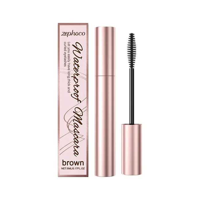 Mascara recourbant pour cils noir, brun, blanc, naturel, allongeant, épaississant, longue tenue, wat