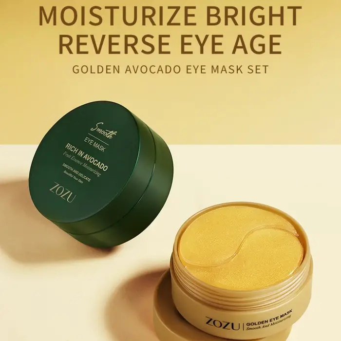Masque pour les yeux hydratant au collagène doré