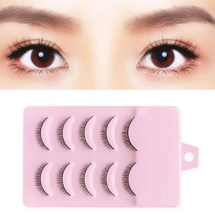 Faux cils naturels en fibre artificielle