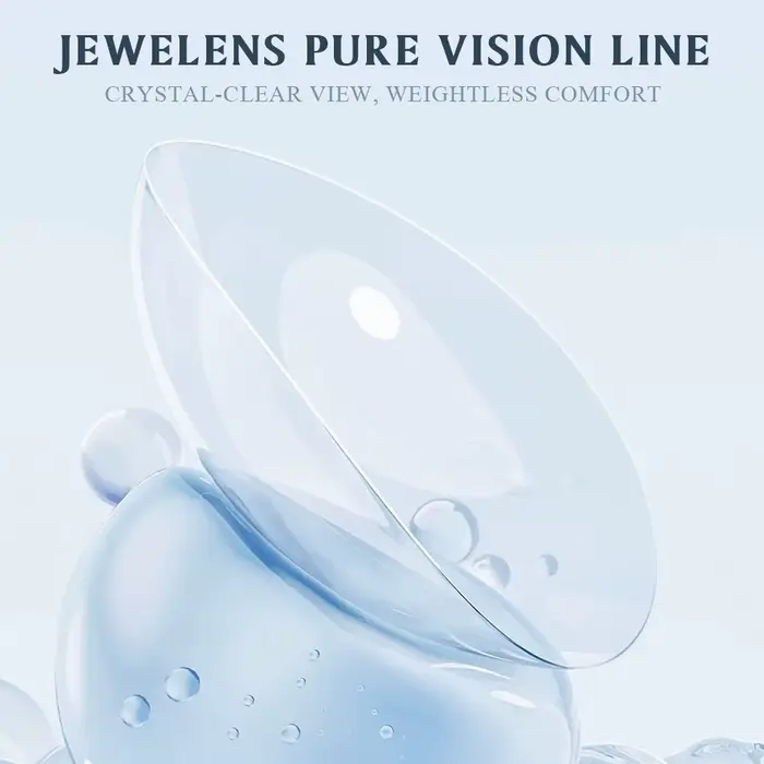 JEWELENS lentilles de Contact claires Prescription transparente naturelle Contacts oculaires souples avec degré pour la Correction de la Vision de la myopie