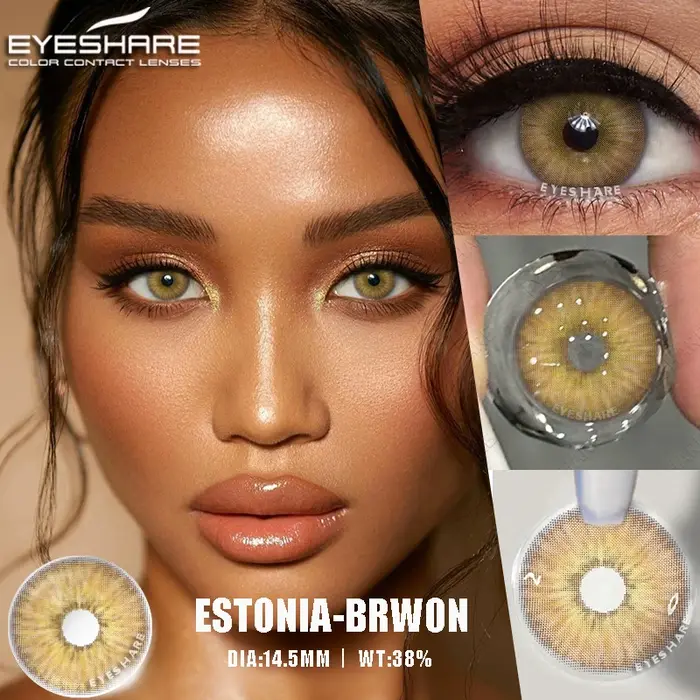 EYESHARE lentilles de contact de couleur pour les yeux gris naturel beauté élèves