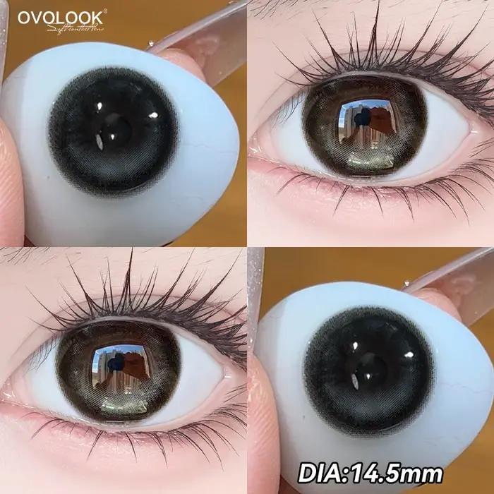 2pcs lentilles de Contact de couleur arc-en-ciel pour les yeux