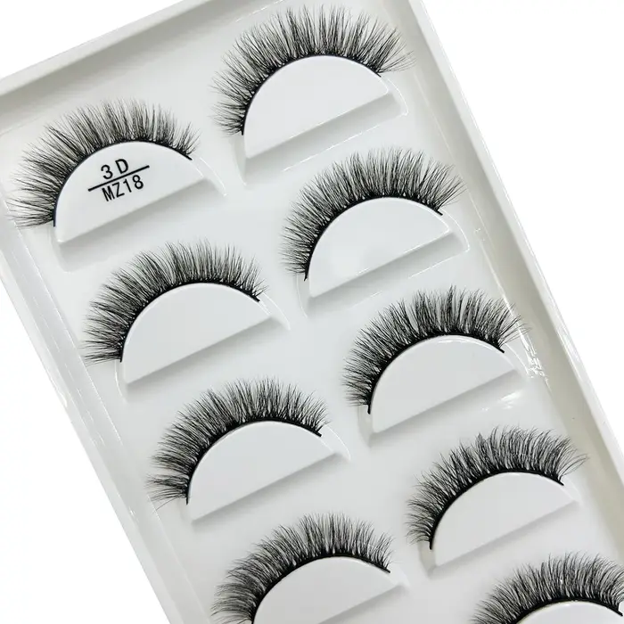 Nouveau 28 Style 5 paires naturel vison Faux Cils maquillage Extension