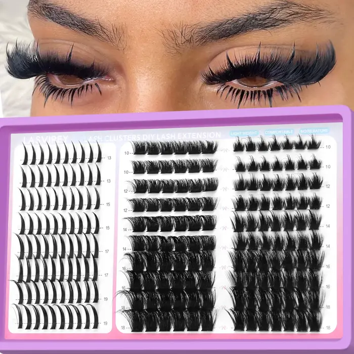 LASVIREY Extensions de cils en touffes