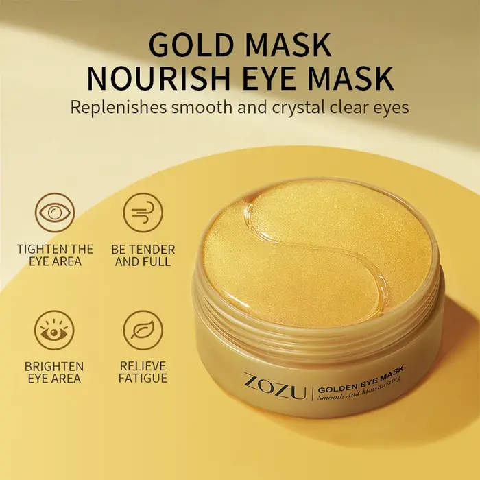 Masque pour les yeux hydratant au collagène doré