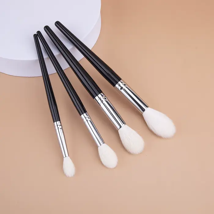 Pinceau surligneur de maquillage 100% poils de chèvre, surligneur conique, poudre de réglage du visa