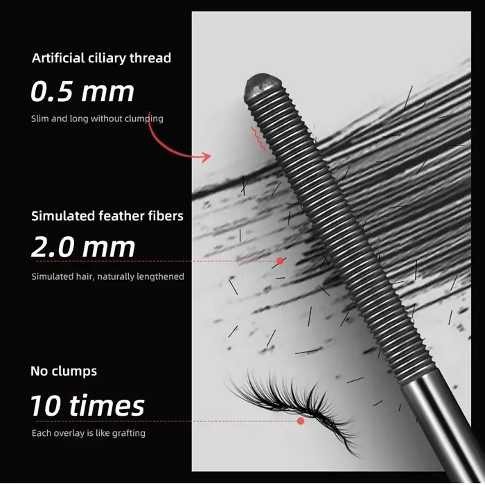 Mascara à cils en fer métallique