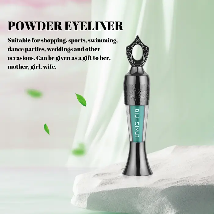 Eyeliner en poudre imperméable et anti-taches – Couleur longue durée et intense pour un aspect naturel ou audacieux