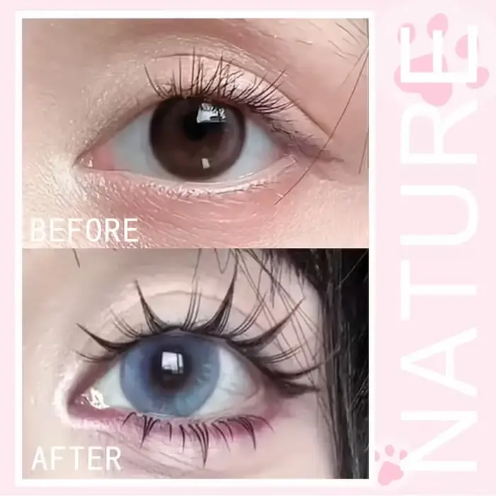 Apparence naturelle Anime faux cils bricolage Extension de cils-104 pièces