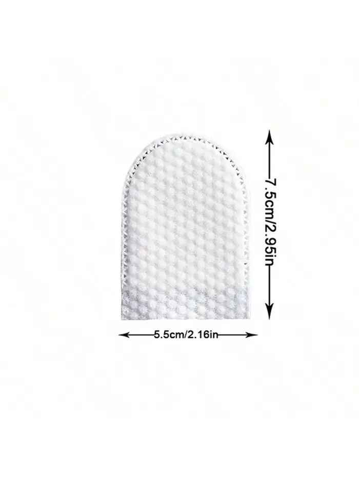 30 pièces/50 pièces/100 pièces tampons démaquillants jetables de Type lit de doigt tissu Non tissé en forme de U Double