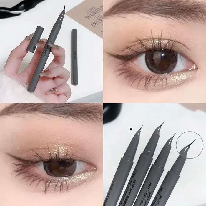 Eyeliner liquide à pointe fine courbée