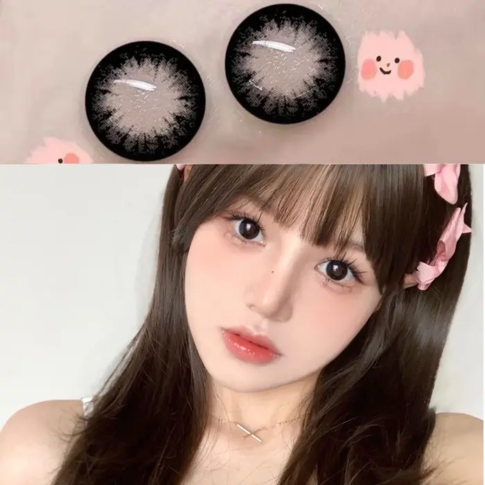 VisualClick lentilles colorées pour les yeux myopie Prescription lentilles de contact yeux de haute 