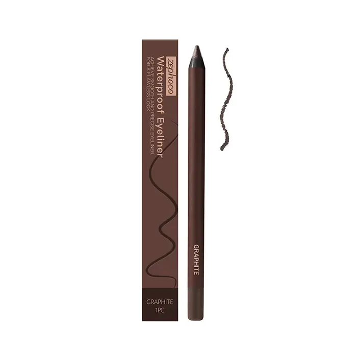 Crayon pour les yeux Eyeliner imperméable, Eyeliner prune pour les yeux verts/bleus/marrons, sans ba